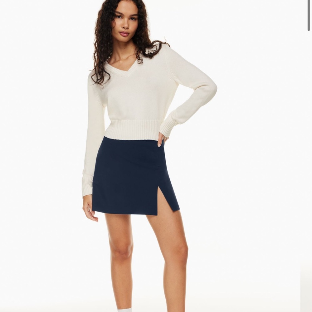 Aritzia Sunday Best Tatiana Side Slit Mini Skirt